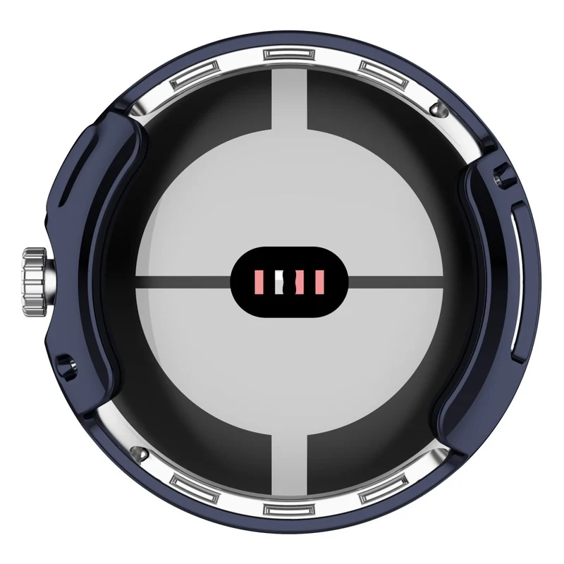 Stilvoll Google Pixel Watch Hülle mit Displayschutz in Silikon / TPU