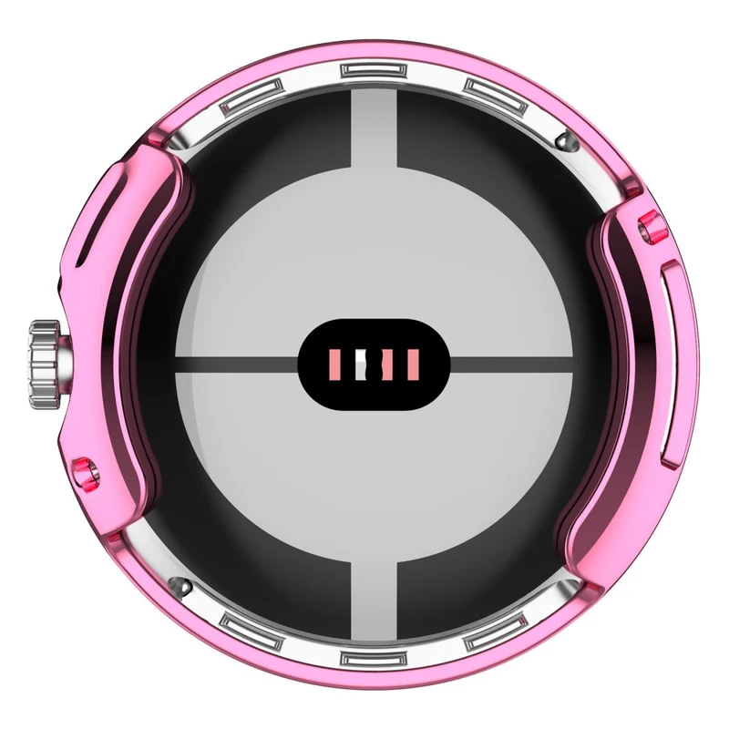 Stilvoll Google Pixel Watch Hülle mit Displayschutz in Silikon / TPU