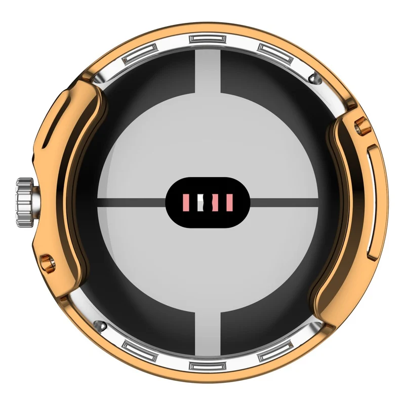 Stilvoll Google Pixel Watch Hülle mit Displayschutz in Silikon / TPU