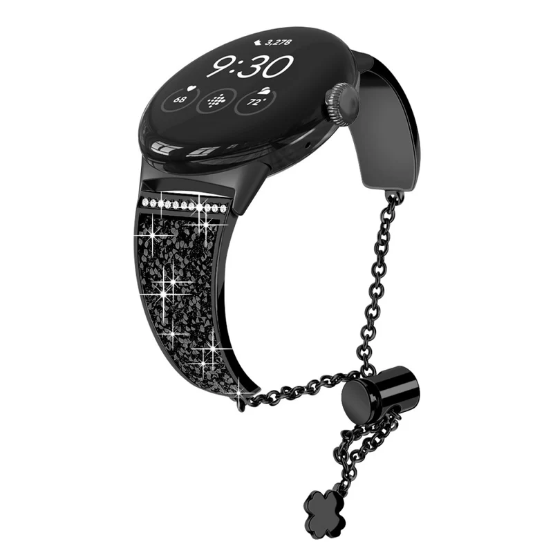 Absolut gut Google Pixel Watch Metall und Strass armband