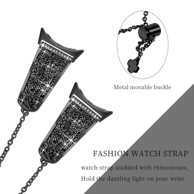 Absolut gut Google Pixel Watch Metall und Strass armband