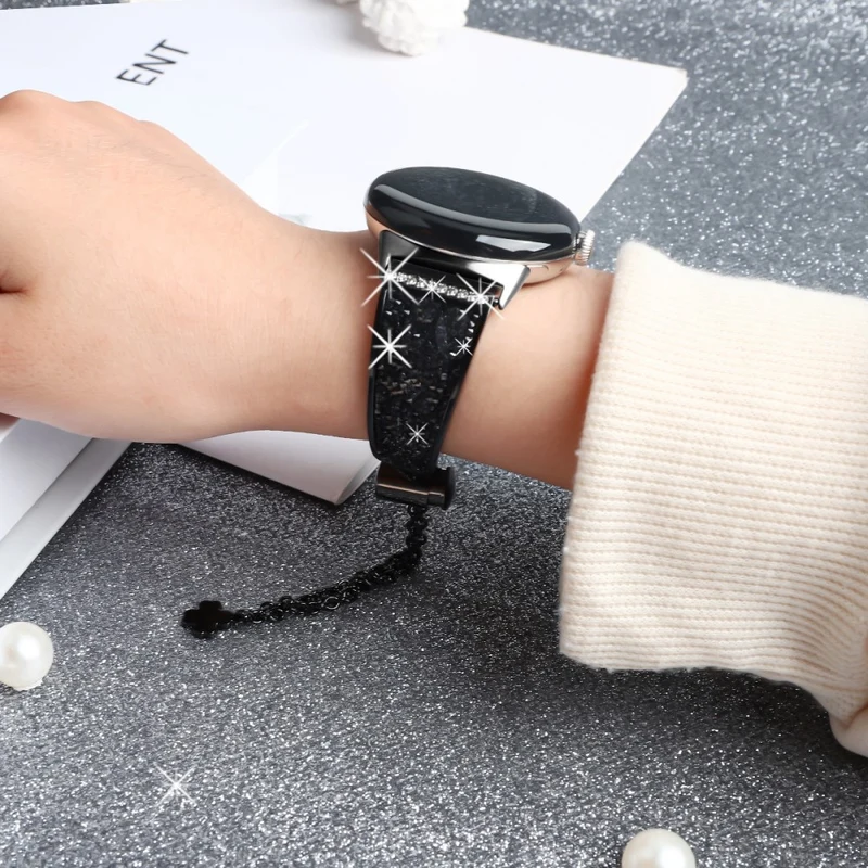 Absolut gut Google Pixel Watch Metall und Strass armband