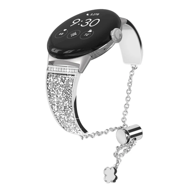 Absolut gut Google Pixel Watch Metall und Strass armband