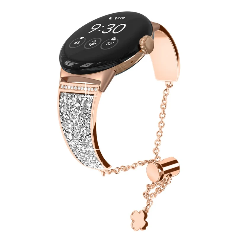 Absolut gut Google Pixel Watch Metall und Strass armband