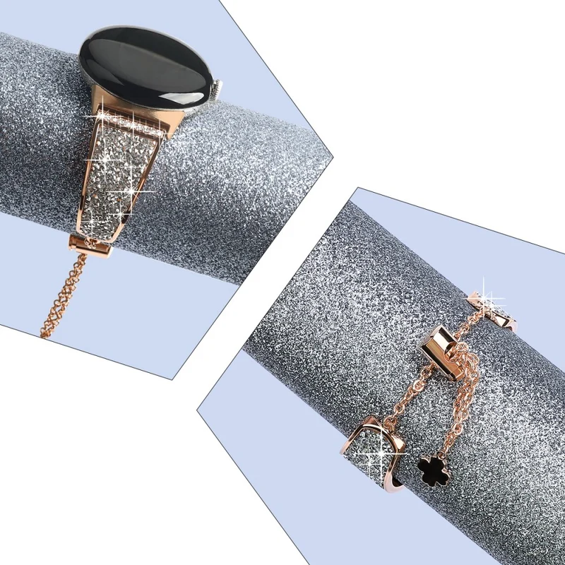 Absolut gut Google Pixel Watch Metall und Strass armband