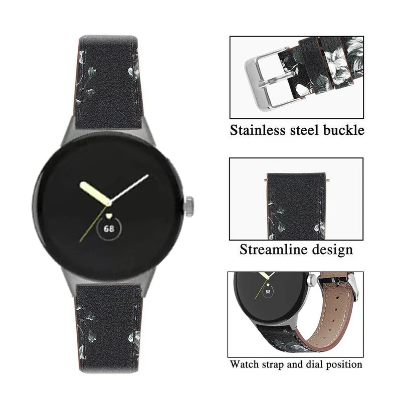 Mega fantastisch Google Pixel Watch Echtes Leder armband