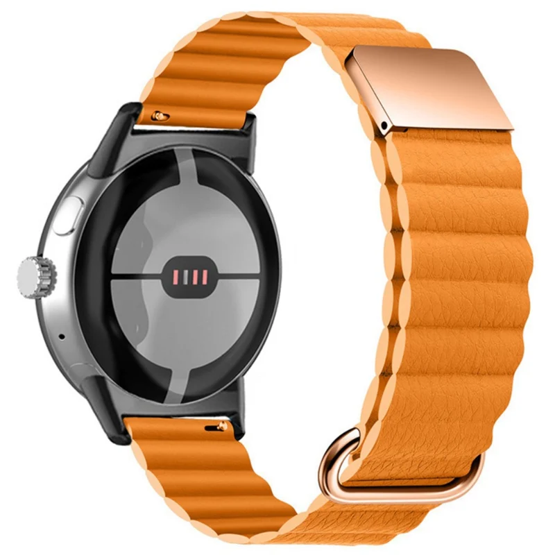 Mega modisch Google Pixel Watch Echtes Leder armband