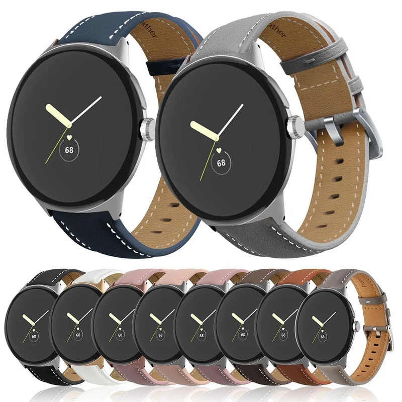 Super stark Google Pixel Watch Echtes Leder armband