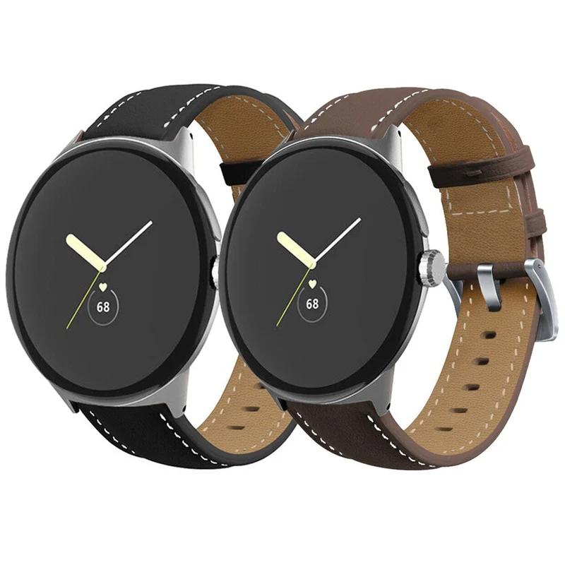 Super stark Google Pixel Watch Echtes Leder armband