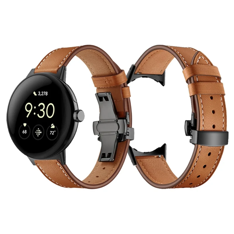 Sehr cool Google Pixel Watch Echtes Leder armband