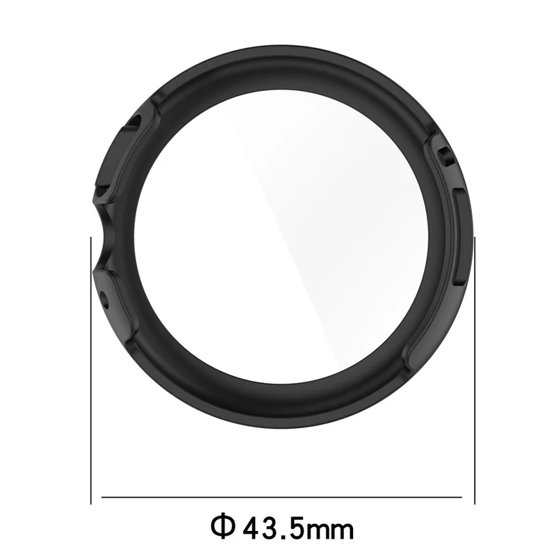 Schützend Google Pixel Watch Hülle mit Displayschutz in Plastik und Gehärtetes Glas