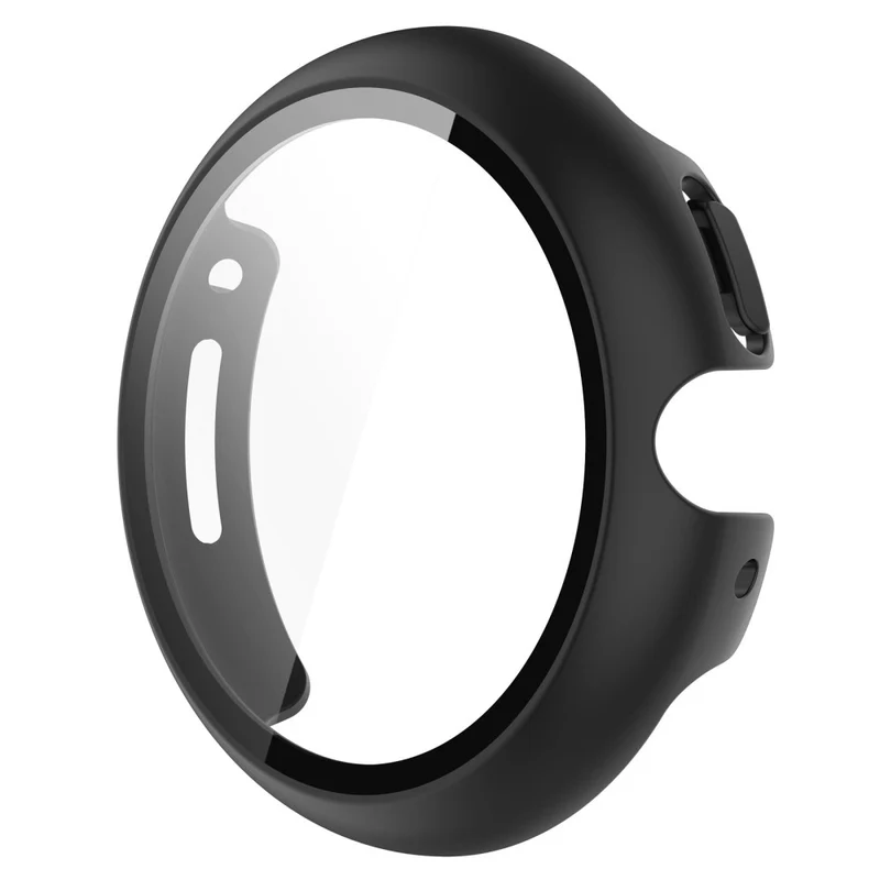 Schützend Google Pixel Watch Hülle mit Displayschutz in Plastik und Gehärtetes Glas