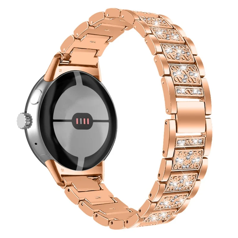 Sehr langlebig Google Pixel Watch Metall und Strass armband