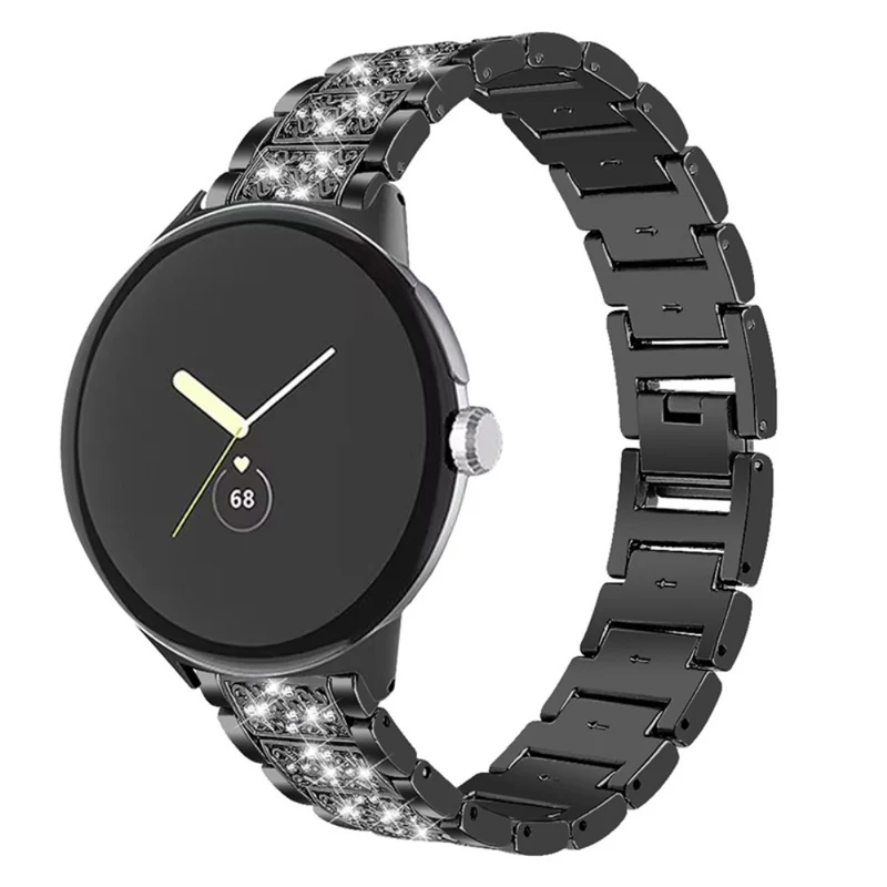 Sehr langlebig Google Pixel Watch Metall und Strass armband