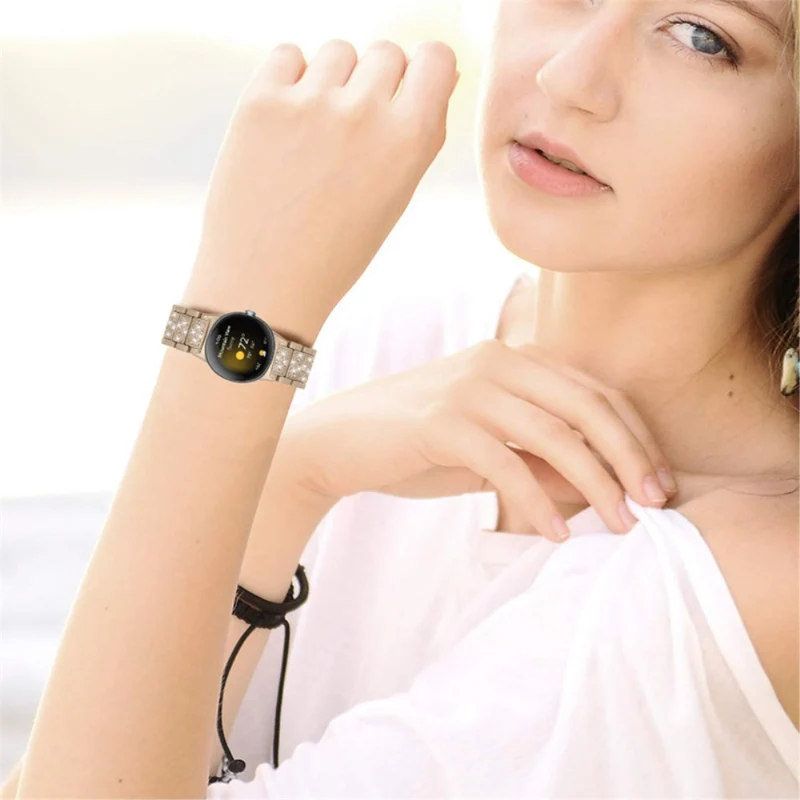 Sehr langlebig Google Pixel Watch Metall und Strass armband