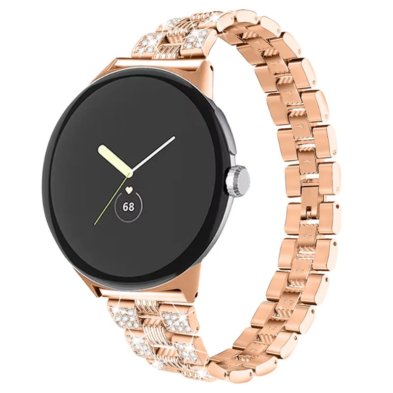 Sehr cool Google Pixel Watch Metall und Strass armband