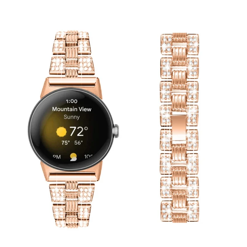 Sehr cool Google Pixel Watch Metall und Strass armband