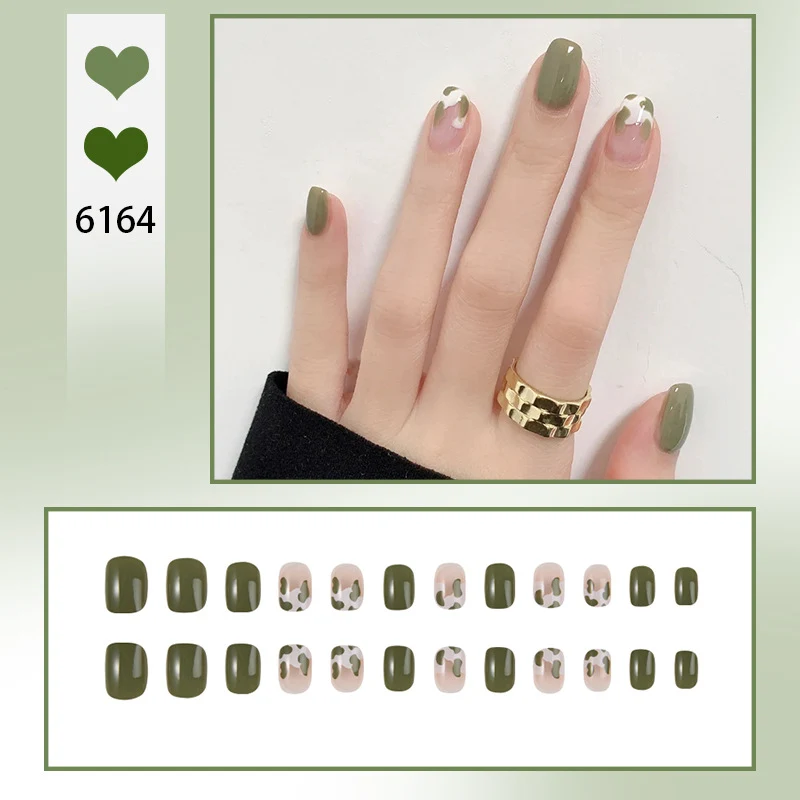 Elegantes Kunst Druck-On Nail Set