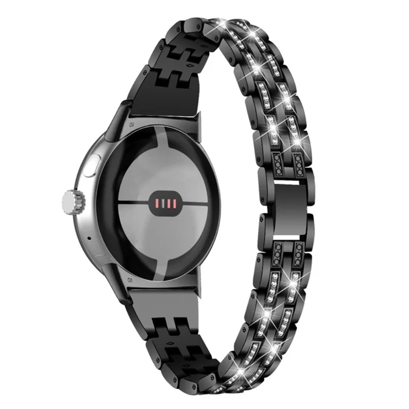 Stilvoll Google Pixel Watch Metall und Strass armband