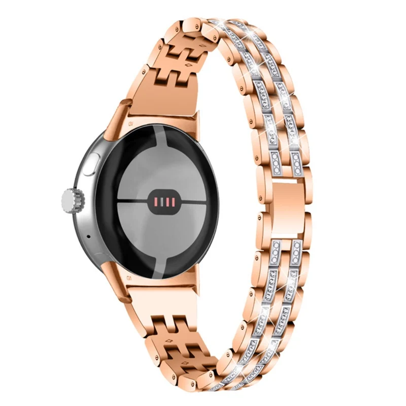 Stilvoll Google Pixel Watch Metall und Strass armband
