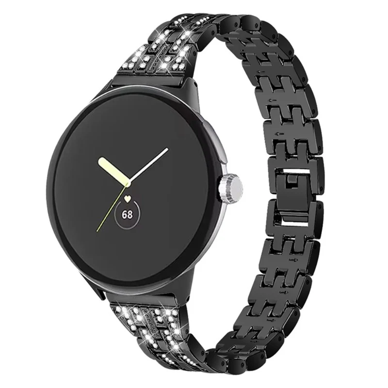 Stilvoll Google Pixel Watch Metall und Strass armband