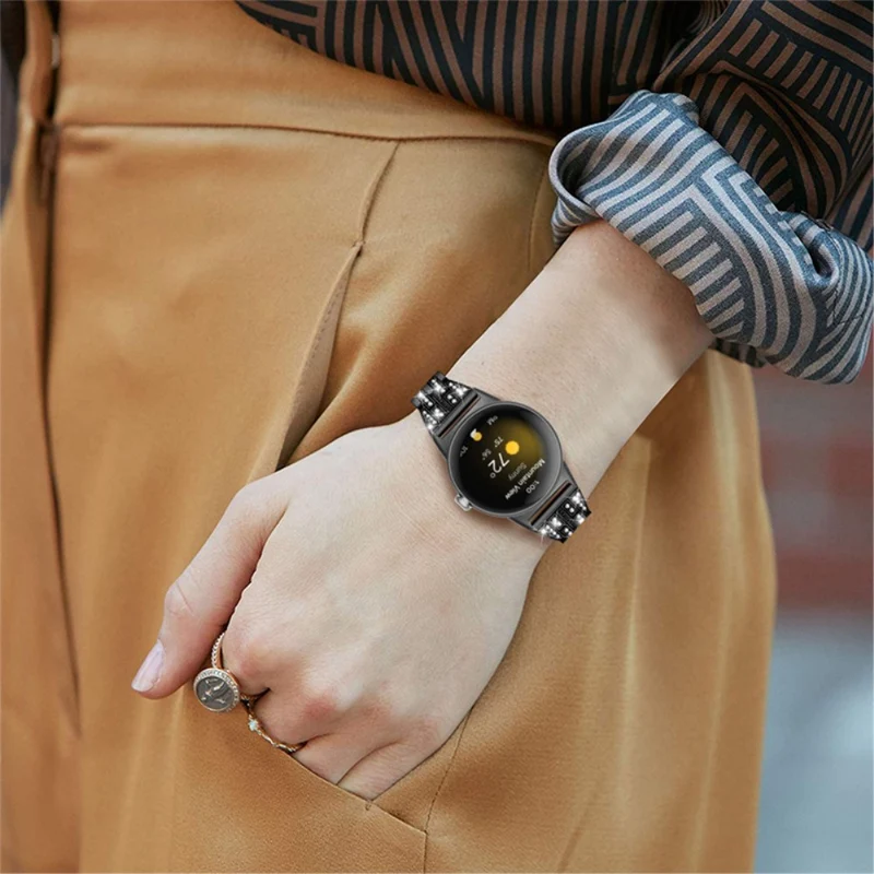 Stilvoll Google Pixel Watch Metall und Strass armband