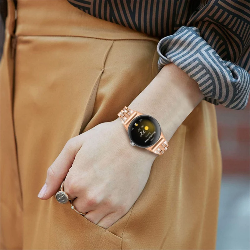 Stilvoll Google Pixel Watch Metall und Strass armband