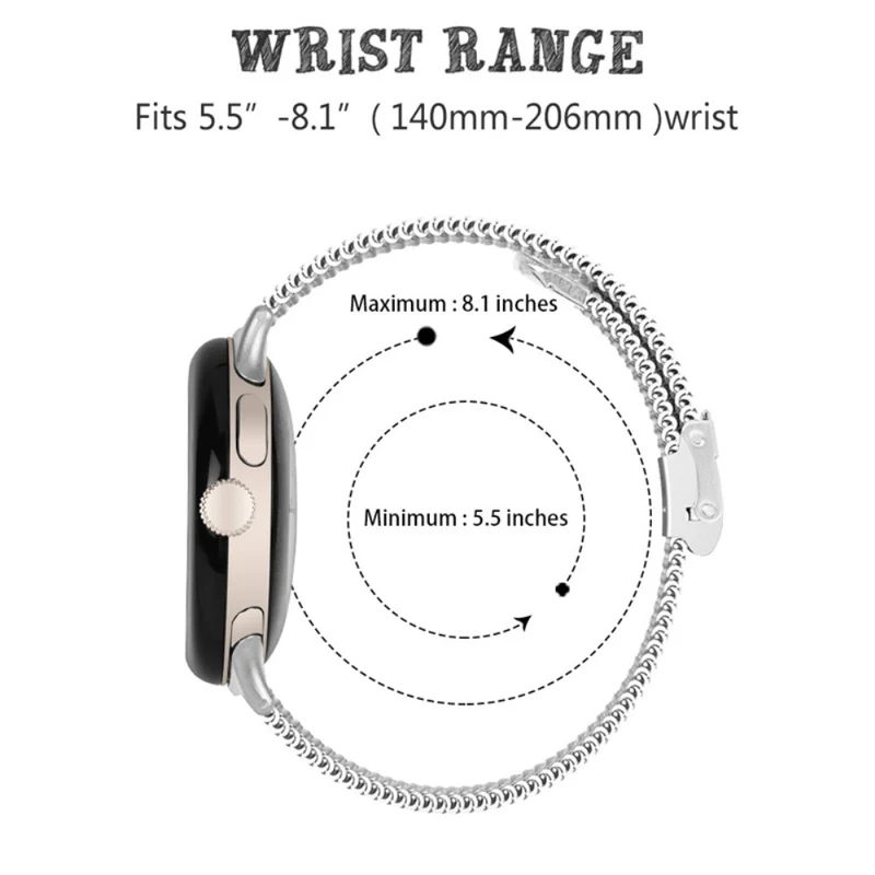 Unglaublich ordentlich Google Pixel Watch Metall armband