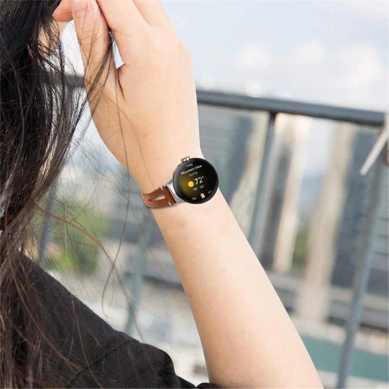 Mega elegant Google Pixel Watch Echtes Leder armband