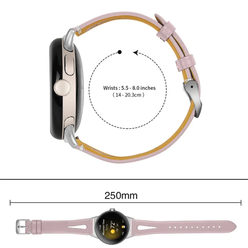 Absolut ordentlich Google Pixel Watch Echtes Leder armband