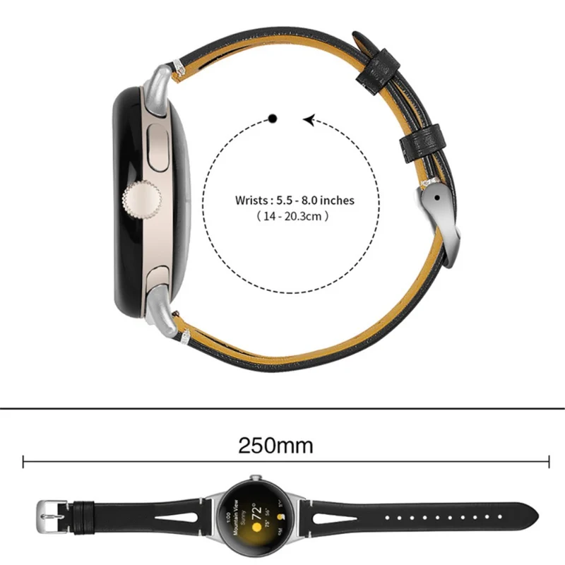 Absolut ordentlich Google Pixel Watch Echtes Leder armband