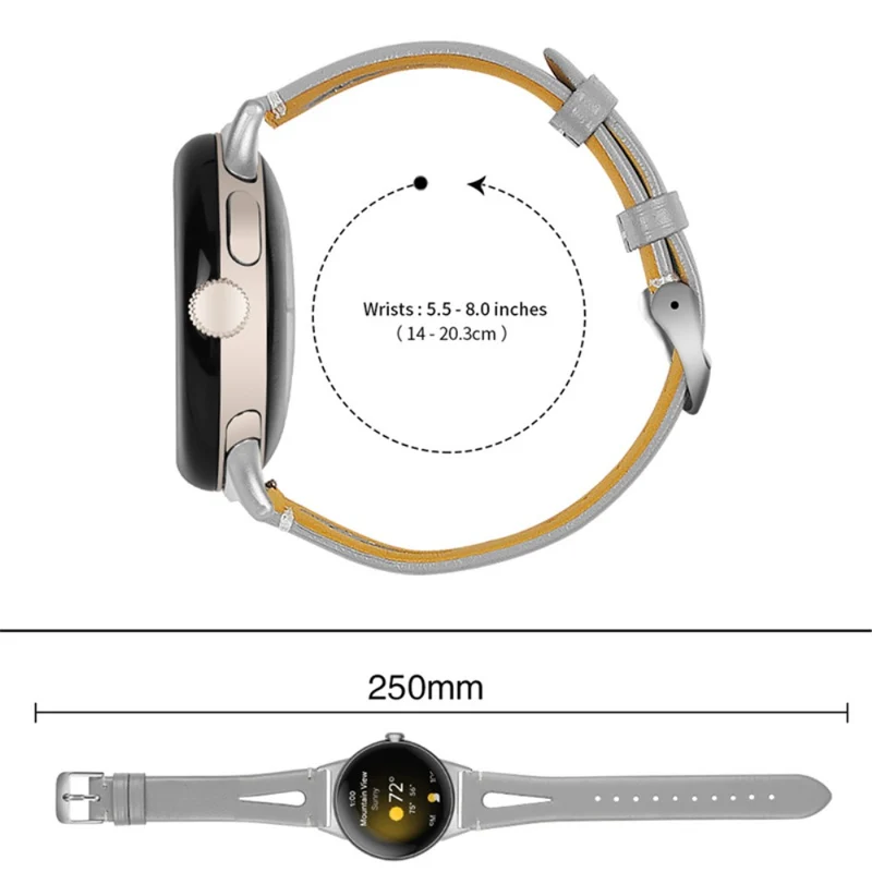 Absolut ordentlich Google Pixel Watch Echtes Leder armband