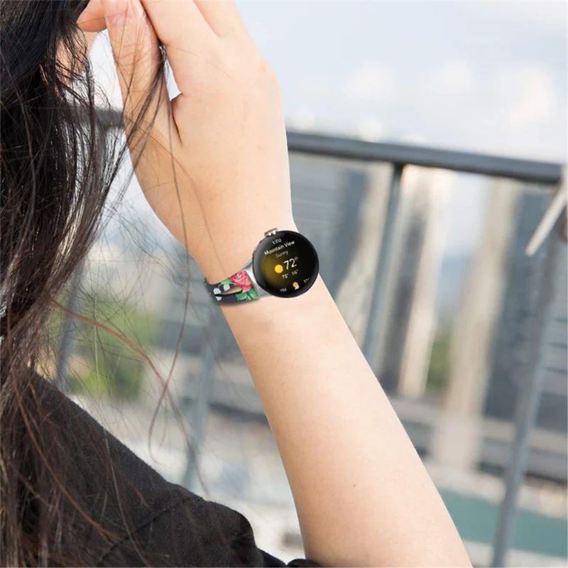 Absolut ordentlich Google Pixel Watch Echtes Leder armband