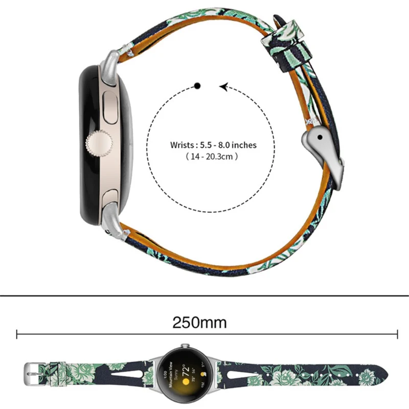 Absolut ordentlich Google Pixel Watch Echtes Leder armband