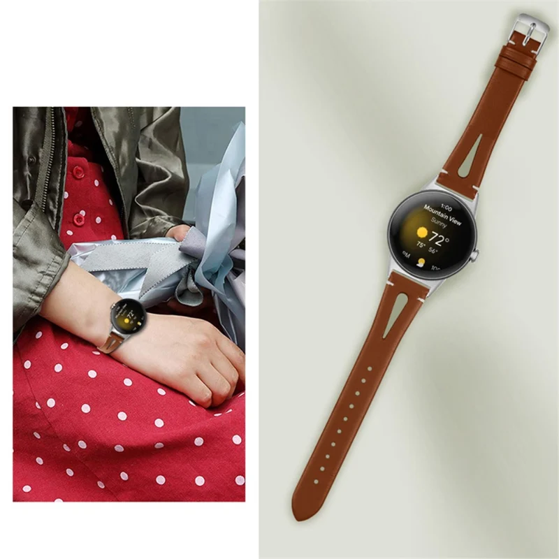 Absolut ordentlich Google Pixel Watch Echtes Leder armband