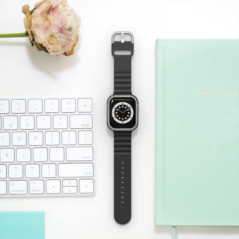 Apple Smartwatch Metall und Strass Universell Bumper