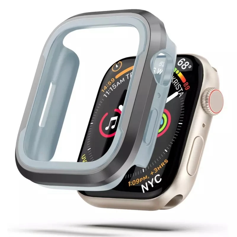 Apple Watch Series 7 41mm Metall und Silikon / TPU Bumper