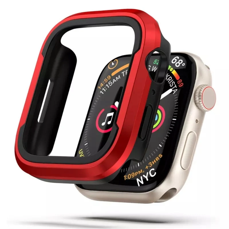 Apple Watch Series 7 41mm Metall und Silikon / TPU Bumper