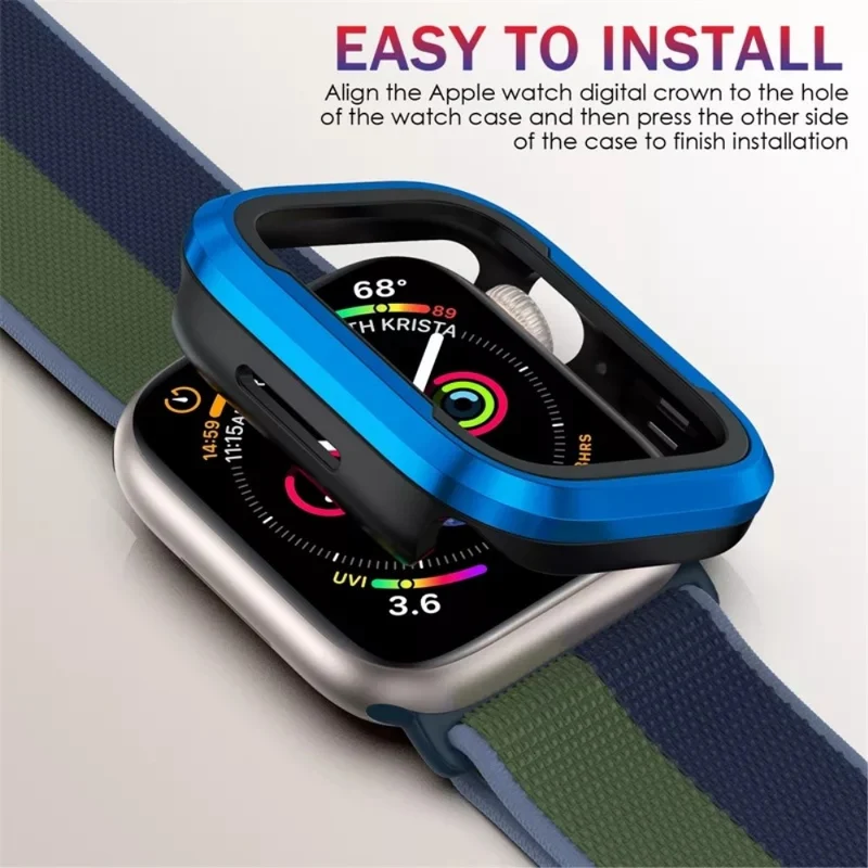 Apple Watch Series 7 41mm Metall und Silikon / TPU Bumper