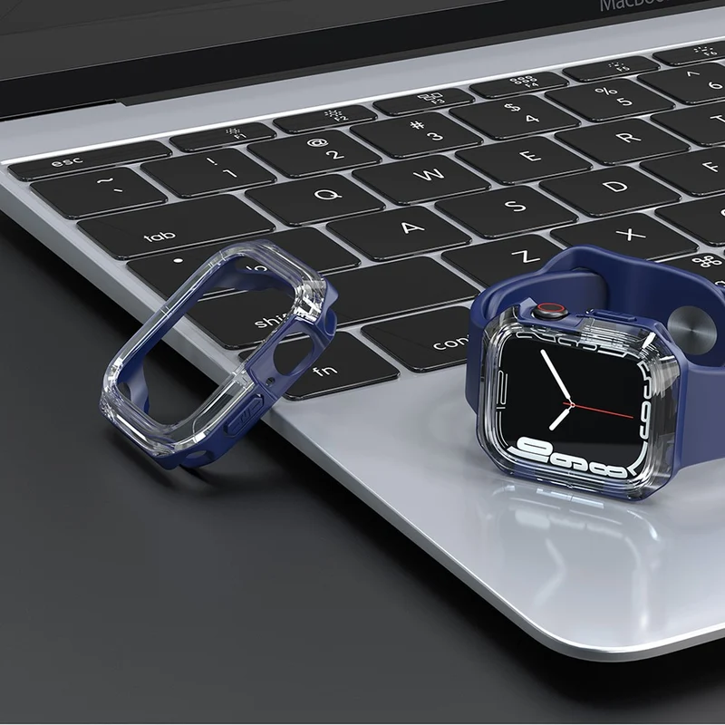 Apple Smartwatch Transparent Silikon / TPU Universell Bumper