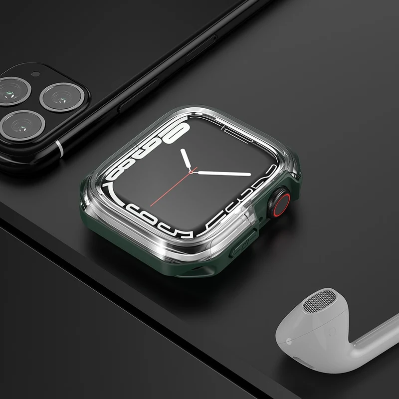 Apple Watch Series 7 45mm Transparent Silikon / TPU Bumper