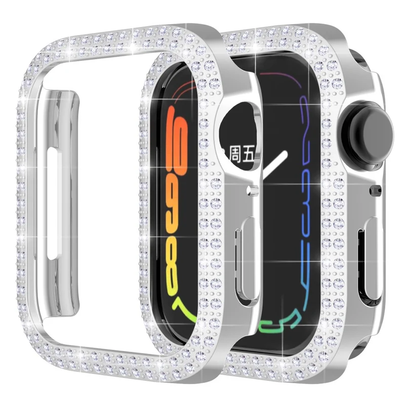 Apple Watch Series 7 45mm Plastik und Strass Bumper
