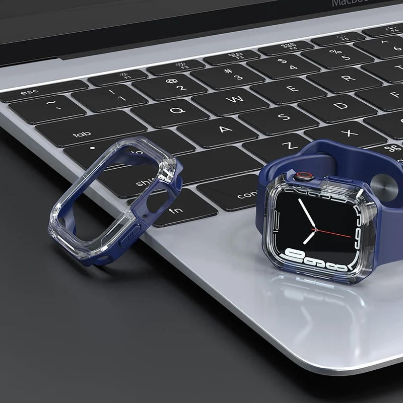 Apple Watch Series 7 41mm Transparent Silikon / TPU Bumper