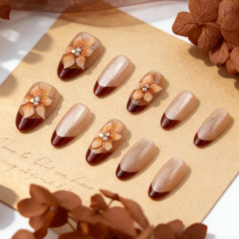 Dekoratives Florales Press-On Nagelset 1790738730