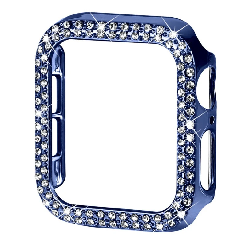 Apple Watch Series 7 45mm Schützende Plastik und Strass Bumper