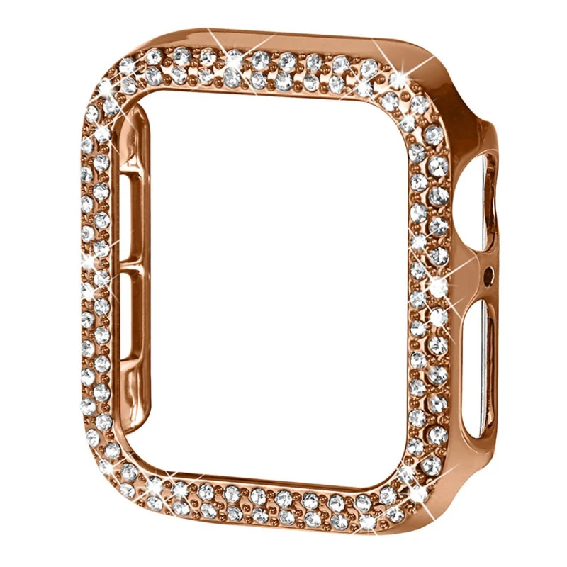 Apple Watch Series 7 41mm Schützende Plastik und Strass Bumper