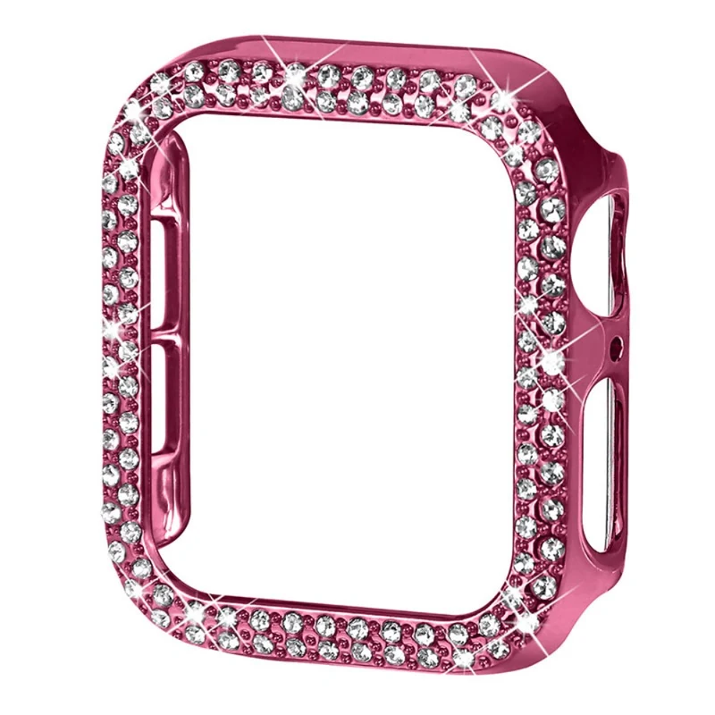 Apple Watch Series 7 41mm Schützende Plastik und Strass Bumper