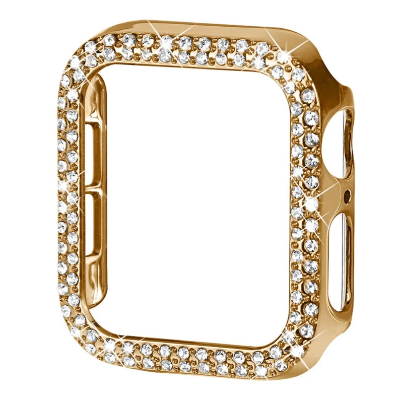 Apple Watch Series 7 41mm Schützende Plastik und Strass Bumper