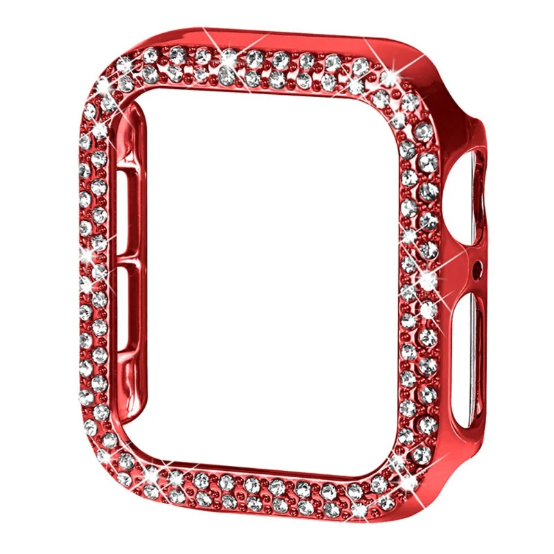 Apple Watch Series 7 41mm Schützende Plastik und Strass Bumper