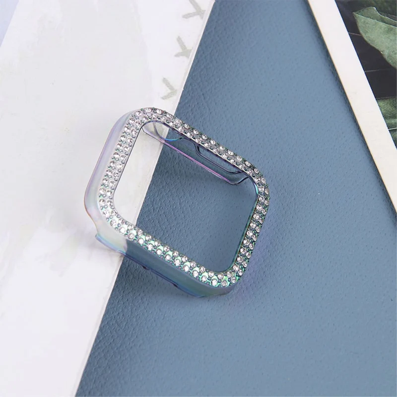 Apple Watch Series 7 41mm Schützende Plastik und Strass Bumper